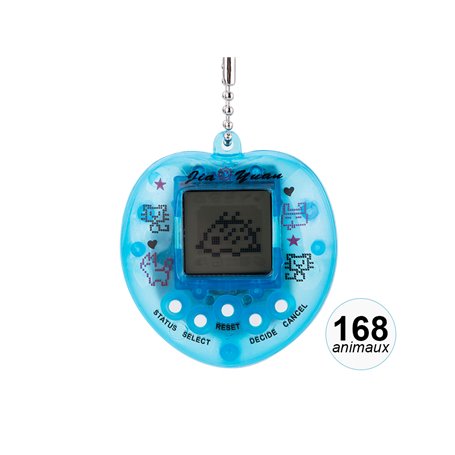 Animal électronique virtuel 168 animaux - Modèle Evolution - Bleu