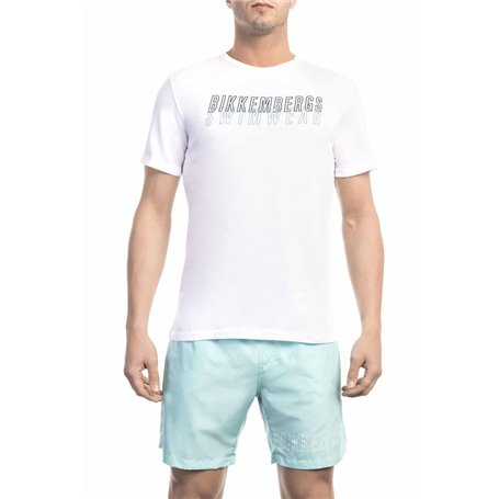 Bikkembergs Beachwear T-shirts Blanc Homme
