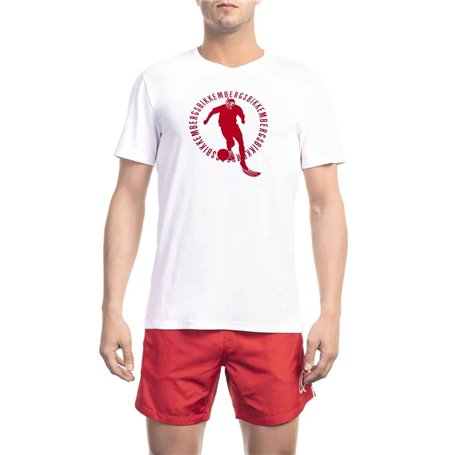 Bikkembergs Beachwear T-shirts Blanc Homme