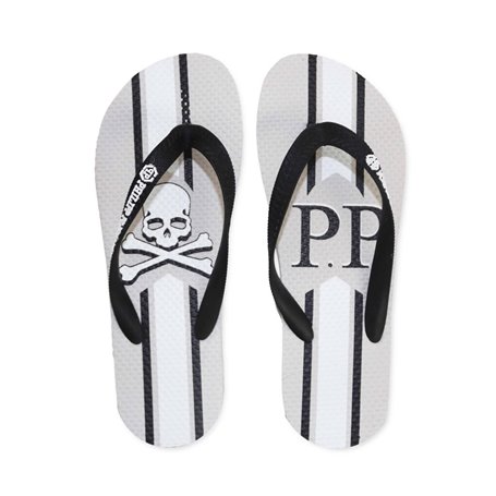 Philipp Plein Nu-pieds et Tongs Gris Unisex