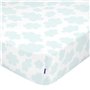 Drap housse HappyFriday MR FOX Blanc 70 x 140 x 14 cm Nuages