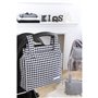 Sac organisateur pour poussette de bébé Mi bollito Noir Vichy 10 x 35 x 35 cm