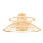 Suspension DKD Home Decor 50 x 50 x 22 cm Marron Clair Bambou 50 W