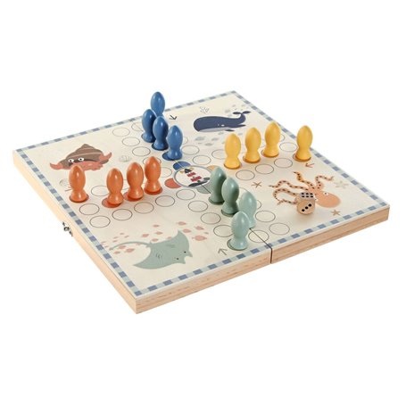 Parchis Home ESPRIT Bois 26 x 13 x 3