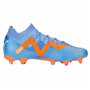 Chaussures de Football pour Adultes Puma Future Match Fg/Ag  Glimmer Bleu Orange Femme