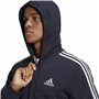 Sweat à capuche homme Adidas 3 Stripes Bleu foncé