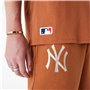 T-shirt à manches courtes homme New Era LEAGUE ESSNTLS LC OS TEE NEYYAN 60435552 Marron (XL)