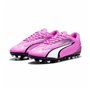 Chaussures de Football Multi-crampons pour Enfants Puma Ultra Play MG Rose foncé
