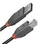 Lindy 36673 câble USB 2 m USB 2.0 USB A USB B Noir