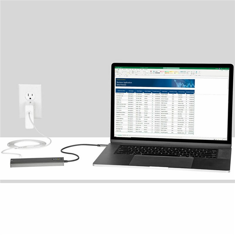 Image secondaire de Startech.com Adaptateur Multiport USB-C - USB Type C vers HDMI 2.0 4K 60Hz, Alimentation 100W Passthrough, SD/MicroSD, H