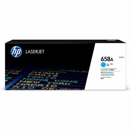 HP Toner cyan LaserJet 658A authentique