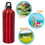 Bouteille d'eau Aktive 750 ml Mousqueton Aluminium 7 x 25 x 7 cm (24 Unités)