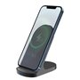 STAND DE CHARGEMENT SANS FIL 15W PLASTIQUE RECYCLE NOIR
