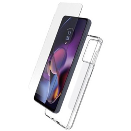 STARTER PACK COQUE SOUPLE + VERRE TREMPE MOTOROLA G54