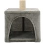 vidaXL Arbre à chat avec griffoirs en sisal 55 cm Gris