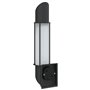 vidaXL Applique murale d'extérieur noir acier inoxydable