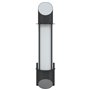 vidaXL Appliques murales d'extérieur 2 pcs noir acier inoxydable