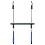 vidaXL Barre de trapèze et anneaux de gymnastique d'enfants acier