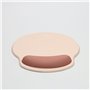WE POP Tapis de souris avec repose poignet bi-color beige: matire tissu - tapis