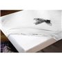Drap housse Hosteline IRIS Blanc Lit de 120