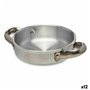 Poêle Argenté Aluminium 15 x 4 x 20 cm (12 Unités)
