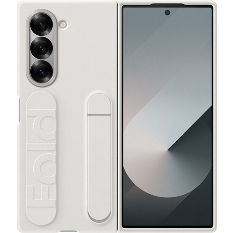 Coque Samsung Galaxy Z Fold 6 avec lanière et fonction stand Blanc Samsung