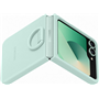 Coque Samsung Galaxy Z Flip 6 Silicone avec anneau Vert d'eau Samsung