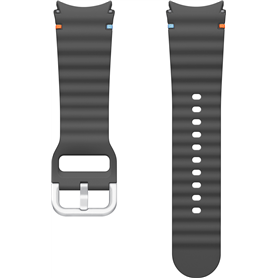 Bracelet Sport pour Galaxy Watch Series 4/4 Classic/5/5 Pro/6/6 Classic/ 7 115mm, S/M Gris Foncé Samsung Bracelet Sport pour Galaxy Watch Series 4/4 Classic/5/5 Pro/6/6 Classic/ 7 115mm