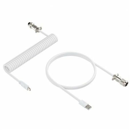 Câble USB A vers USB-C Newskill NS-AC-COILC-W Blanc