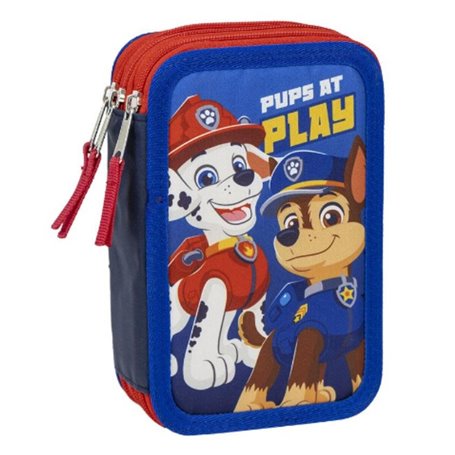 Pochette à crayons triple The Paw Patrol Bleu 12