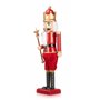 Figurine Décorative Casse-Noisette Rouge Musique Mouvement Extensible Plastique