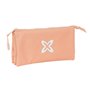 Trousse Fourre-Tout Triple Munich Basic Pêche 22 x 12 x 3 cm