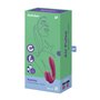 Vibration de Stimulation Double  Supernova Insertable Satisfyer Sunray Rouge Fuchsia