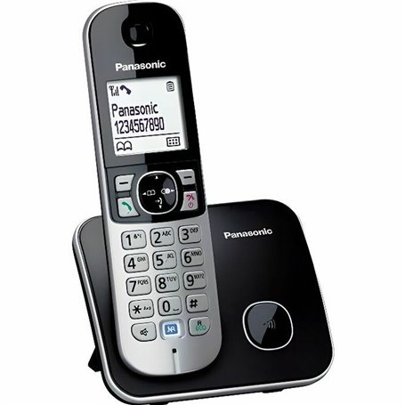 Téléphone Sans Fil Panasonic KX-TG6811FRB Blanc Noir Noir/Argenté