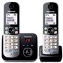 Téléphone sans fil duo PANASONIC KXTG6822 avec réduction de bruit et blocage sélectif