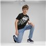 T shirt à manches courtes Enfant Puma Power Graphic Noir