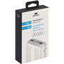 Powerbank USB A/USB C/ Micro USB 20000mAh Blanc Rivacase
