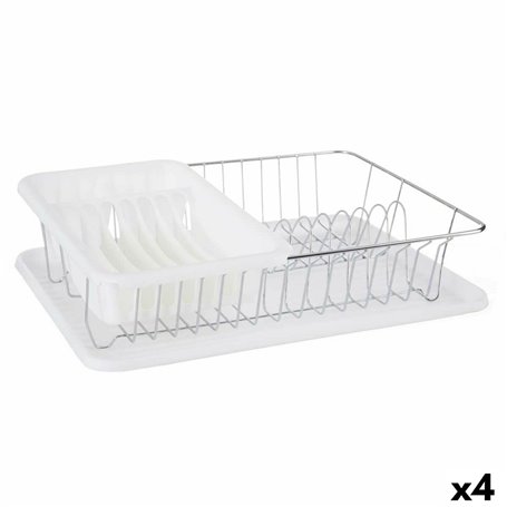 Égouttoir pour Évier Blanc Métal Plastique 43