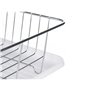 Égouttoir pour Évier Blanc Métal Plastique 43,5 x 11 x 33,5 cm (4 Unités)