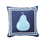 Coussin Benetton Bleu Poire 40 x 40 cm Carré