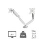 Fellowes Platinum Series Bras porte-écrans double - Blanc