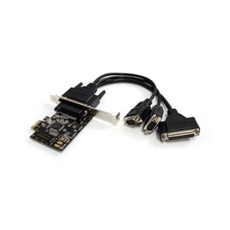 StarTech.com Carte combo série/parallèle PCI Express 2S1P avec câble de dérivation