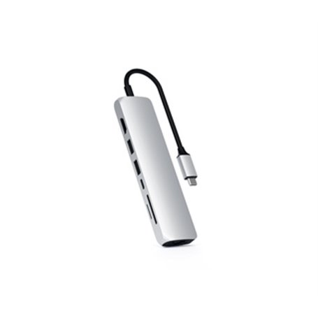 Satechi ST-UCSMA3S station d'accueil USB 3.2 Gen 1 (3.1 Gen 1) Type-C Argent