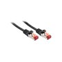 Lindy Rj45/Rj45 Cat6 1m câble de réseau Noir S/FTP (S-STP)