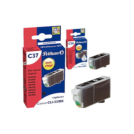 Pelikan C36/C37 cartouche d'encre 2 pièce(s) Rendement standard Noir