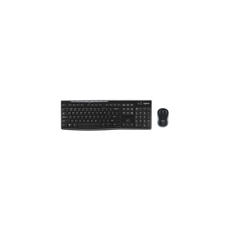 Logitech Wireless Combo MK270 clavier Souris incluse USB QWERTY Anglais Noir
