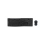 Logitech Wireless Combo MK270 clavier Souris incluse USB QWERTY Anglais Noir