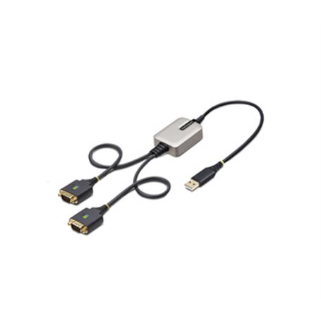 StarTech.com Adaptateur USB vers Série de 2 Ports de 60cm