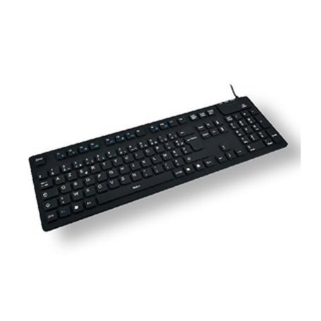 MCL ACK-729/N clavier Universel USB + PS/2 AZERTY Français Noir