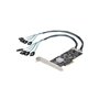 StarTech.com Carte Contrôleur SATA PCIe 8 ports - Carte Extension SATA PCI Express 6Gbps avec 4 Contrôleurs Hôte - Carte SATA PC